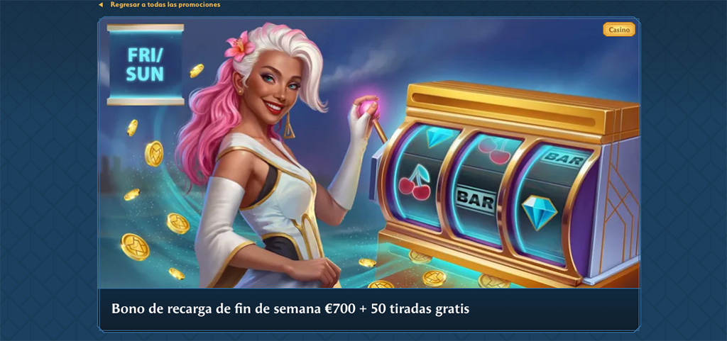 Bono de recarga de fin de semana de Ocean Spin Casino