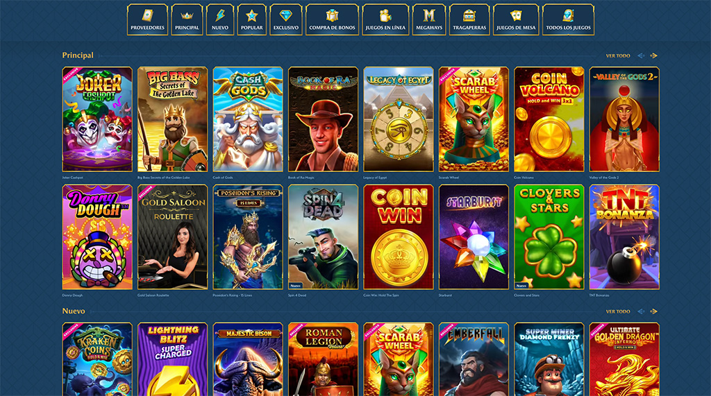 Juegos de casino Ocean Spin