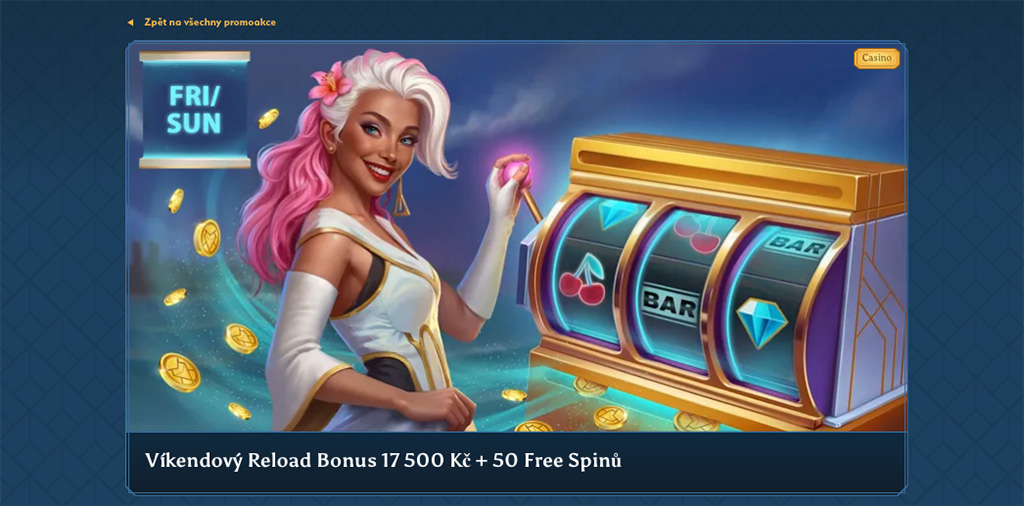 Ocean Spin Casino víkendový bonus za dobití