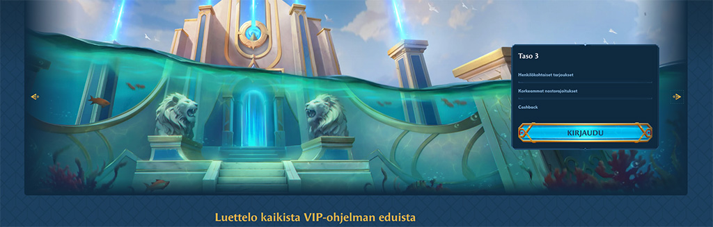 Ocean Spin Casino vip-ohjelma