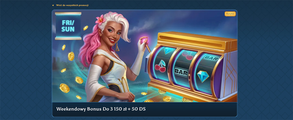 Ocean Spin Casino weekendowy bonus reload