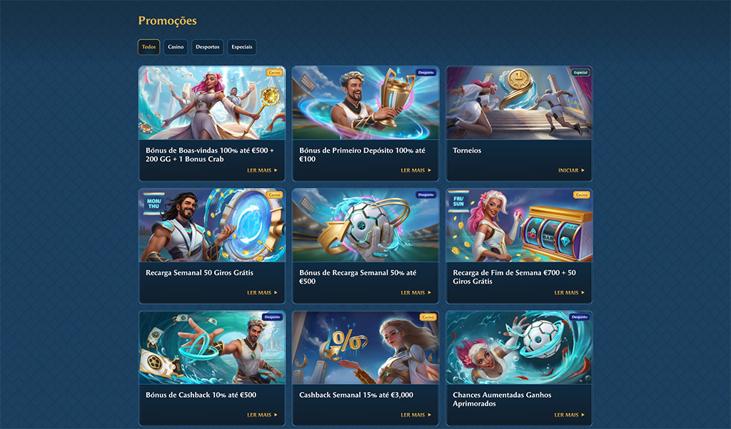 Promoções do Ocean Spin Casino